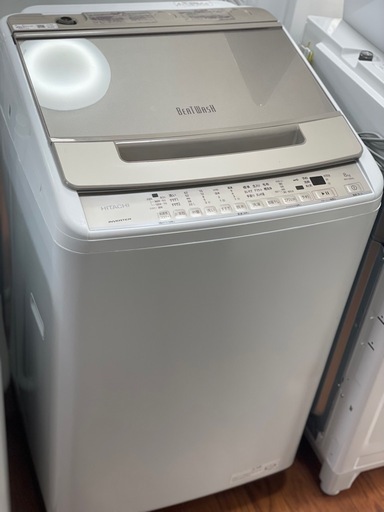 送料・設置込み可　洗濯機　8kg HITACHI 2021年【分解クリーニング済み】