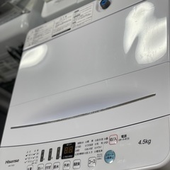 送料・設置込み可　洗濯機　4.5kg Hisense 2021年【分解クリーニング済み】の画像