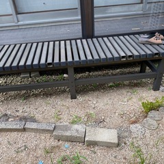 受け渡し済みとなりました。アルミ製？　長椅子　ベンチの画像