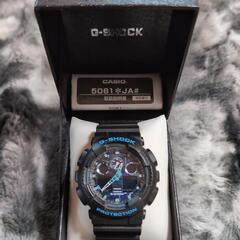 【美品】CASIO G-SHOCK RESIST GA-100CB 青黒（電池切れ）の画像