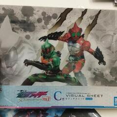 0711-233 ※未開封ビジュアルシート4枚セット　仮面ライダーの画像