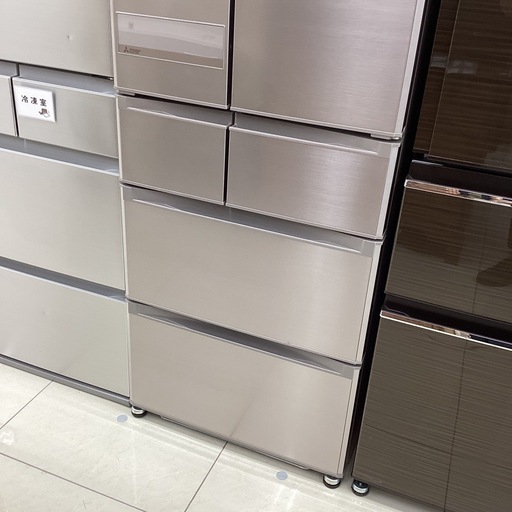 【6ヶ月保証】6ドア冷蔵庫 MITSUBISHI MR-JX52A-N