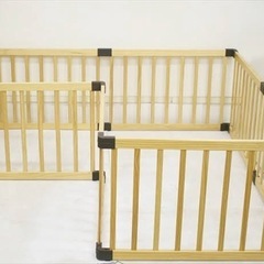 美品 木製ベビーサークル 123 8枚タイプの画像