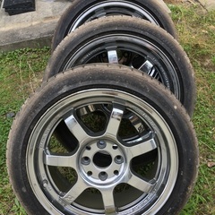 【4本セット】軽量ホイール  RAYS 16インチ グラムライツ gramLIGHTS 57S 4穴PCD100 7JJ +42 ホイールのみの画像
