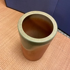 陶器の傘立て　傘置き　焼物の画像