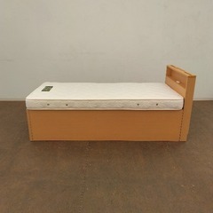 ≪引取り限定≫シングルベッドフレーム マットレス付き 87182円 80001230の画像