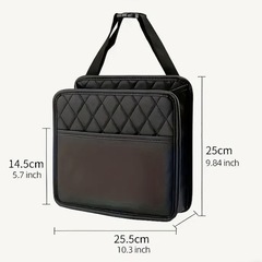 新品 シートバックポケット 車用収納 小物入れ PUレザー 防水防汚 耐摩耗  省スペース 吊り下げの画像