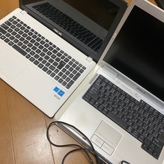 【中古ジャンクノートパソコン2台セット】ASUS & DELL（1000円・引き取り限定）の画像