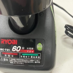 A 2507-329 RYOBI BD-710 充電式電動ドライバー 年式不明 充電器・ドライバー付き バラ売り不可 バッテリー使用量不明 動作確認済み キズ汚れ有りの画像