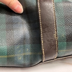 H 2507-324 ボストンバッグ ショルダーストラップ付属 汚れありの画像