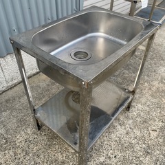 ステンレス塗装　深型流し台　流し台　シンク　の画像