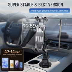 新品  車載 タブレットホルダー 車 スマホホルダー ドリンクホ...