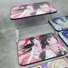 新品 6台セット ラブライブ！ 小原鞠莉 松浦果南 黒澤ダイヤ 折りたたみミニテーブルの画像