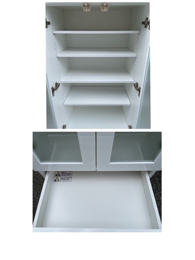 ニトリ 食器棚 フォルムN SK1860 WH キッチンボード