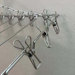 ⭐︎美品⭐︎ステンレスピンチ付き洗濯ハンガーの画像