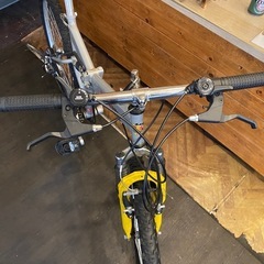 【前後サス付き】タイヤ新品！26インチ折りたたみMTBの画像