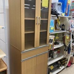 J5500【リユースのサカイ柏店】　食器棚　ナチュラル　クリーニ...