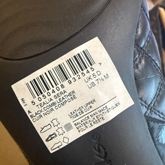 【新品】箱付 Clarks本革 コンビレザー エナメルパンプス 24cmの画像