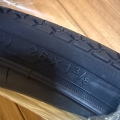 【2本SET】26インチ タイヤ チューブセットハクバ 26 × 1 3/8の画像