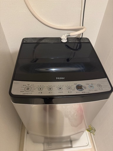 【募集終了】ハイアール　洗濯機　2021年製　傷あり