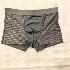 【新品】ひんやり接触冷感 ボクサーパンツ 4枚セット Lサイズ メッシュ素材 抗菌・速乾 ①の画像