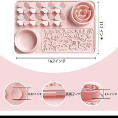 ペット舐めパッドペット食事マットペット用食事マット 425*285mm　グリーンの画像