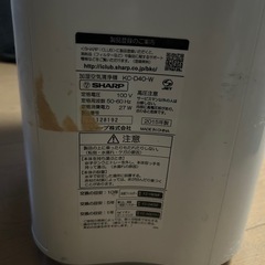 SHARP 加湿空気清浄機　KC-D40-Wの画像