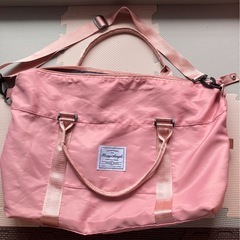 値下げ！！旅行用バッグピンク・中古訳あり！の画像