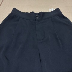 ワイドパンツ　黒の画像
