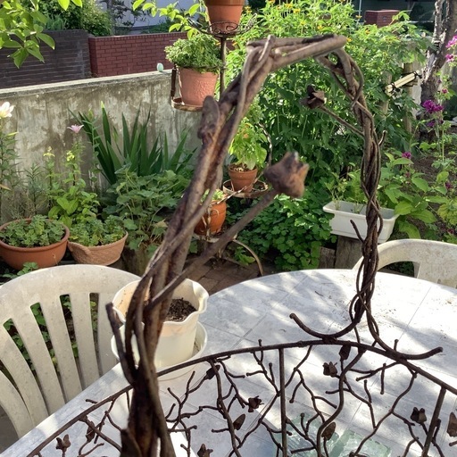 アイアン　フラワーバスケット　アイアンプランター 昭和レトロ アイアン フラワーバスケット アイアンプランター 昭和レトロ