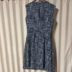 ブルックスブラザーズ　ノースリーブワンピース　青ラメの画像