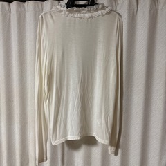 白　カーディガン　長袖の画像