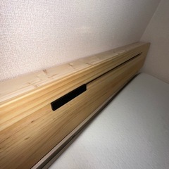 セミダブルベッドフレーム マットレスの画像