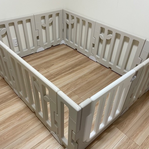 Caraz カラズベビーサークルリーフベージュ120x160②