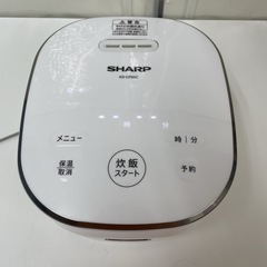 R453 ☀️ SHARP 炊飯ジャー 3合炊き 20年製 KS-CF05C ⭐ 動作確認済 ⭐ クリーニング済の画像