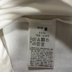 刺繍入りフリル袖ホワイトTシャツgroveの画像