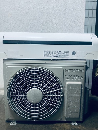 直接引き取り大歓迎! ♻️ 日立ルームエアコン  RAS-A22J(W) 2019年　主に6畳、100V。♻️