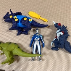 〔美品 〕コストコ 恐竜フィギュア 5体 セット　おまけ付きの画像