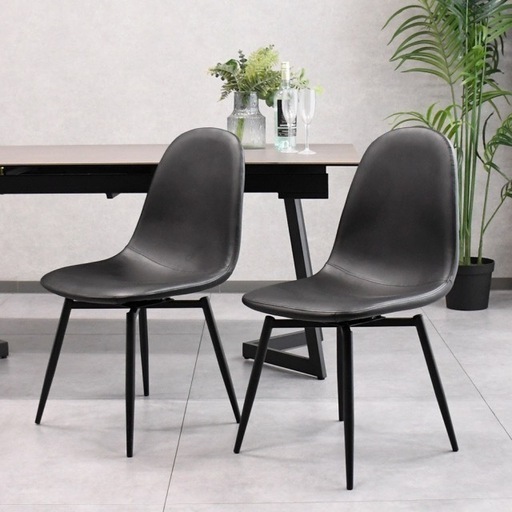 美品　回転　チェア　ダイニングチェア　2つセット