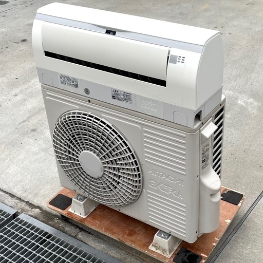 取付け可 ! !◇日立 エアコン 18畳用 2017年 自動お掃除 ECO節電 白くまくん RAS-KW56G2 洗浄済み ! 保証付