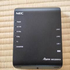 NEC WiFiルーター　箱、説明書つきの画像