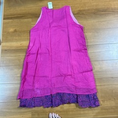 ノースリーブチュニックピンク新品未使用の画像