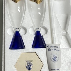 【未使用品】サッポロビール ガンブリヌス　ペアグラス　 グラス ...