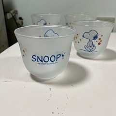スヌーピーのグラスの画像