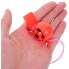 ホイッスル サッカー笛 プラスチック かわいい笛 ランダムカラー 24個セットの画像