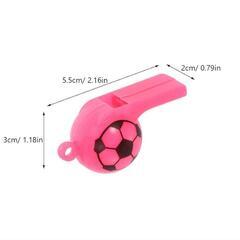 ホイッスル サッカー笛 プラスチック かわいい笛 ランダムカラー 24個セットの画像