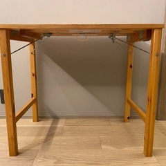 無印良品　パイン材　折りたたみテーブル パイン材テーブル・折りたたみ式 | 無印良品