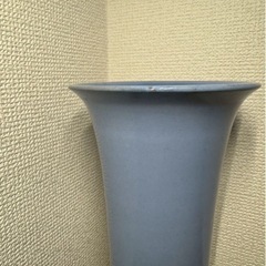 配送可能　秘色窯造 花瓶　華道具　花入　花器　釜印あり　茶道具　骨董　古道具　アンティーク　古董　古玩　花器の画像