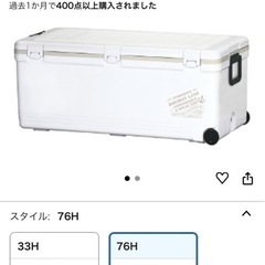 伸和 ホリデーランドクーラー　クーラーボックス　大　76L 美品