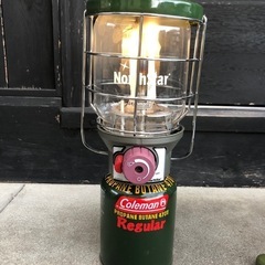 【美品】Coleman コールマン ノーススター ガスランタン／美品＋ガス缶＆ホヤ付の画像